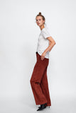 CONTRAST TWEED T-SHIRT