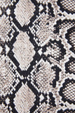 SNAKESKIN PRINT MINI SKIRT