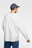 TEXTURED WEAVE OVERSIZED SWEATSHIRT