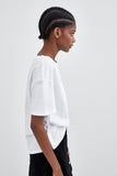 T-SHIRT WITH LACE POCKET