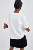 T-SHIRT WITH LACE POCKET