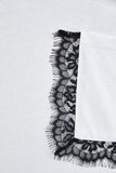 T-SHIRT WITH LACE POCKET