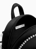 STUDDED BLACK MINI BACKPACK