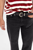 LEATHER BELT WITH BUCKLE