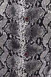 SNAKESKIN PRINT CROPPED SHIRT