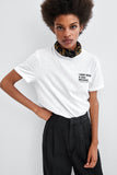 T-SHIRT WITH SLOGAN
