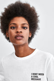 T-SHIRT WITH SLOGAN