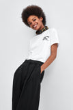 T-SHIRT WITH SLOGAN