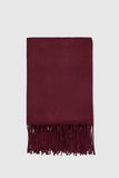 PLAIN SCARF WITH FRINGING