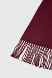 PLAIN SCARF WITH FRINGING