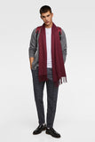 PLAIN SCARF WITH FRINGING