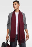 PLAIN SCARF WITH FRINGING