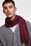 PLAIN SCARF WITH FRINGING