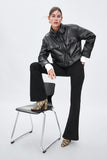 SNAKESKIN PRINT HEELED BOOTS