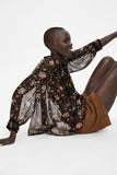 FLORAL PRINT BLOUSE