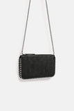 STUDDED BLACK CROSSBODY BAG