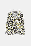 OVERSIZED ZEBRA PRINT BLOUSE
